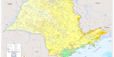 Карта Сан-Паўлу палёгку
