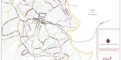 Карта Guaianases Сан - Паўлу - дарог