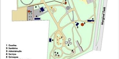 Карта Piqueri Парк Сан-Паўлу