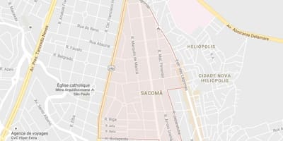 Карта Сан-Паўлу Sacomã