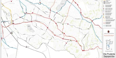 Карта Sapopembra Сан - Паўлу - грамадскі транспарт