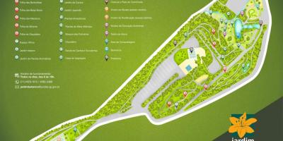 Карта Батанічны сад Жундиаи