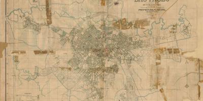 Карта былы Сан - Паўлу - 1916