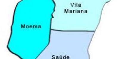 Карта Віла-Мар'яна супрефектур
