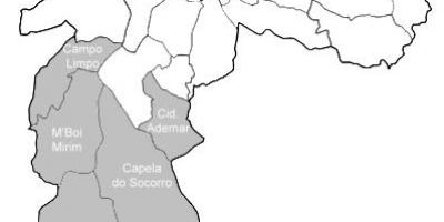 Карта зоны-Суль-Сан-Паўлу