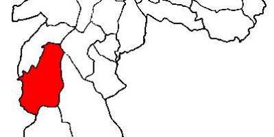 Карту М супрефектур баі Мирине Сан-Паўлу