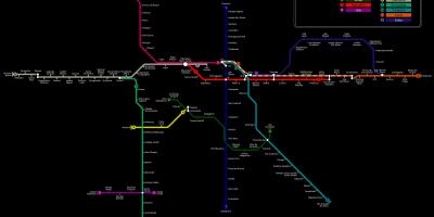 Карта метро Сан-Паўлу CPTM