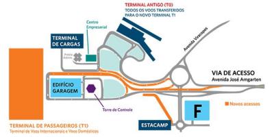 Карта міжнароднага аэрапорта Виракопус