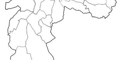 Карта Сан-Паўлу Нороэсте зоны