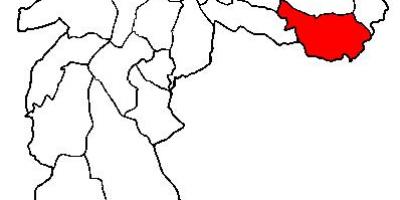 Карта Сан-Матеус суб-прэфектура Сан-Паўлу