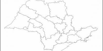 Карта Сан-Паўлу Дзева - рэгіёны