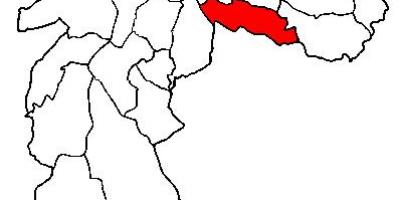 Карта супрефектур Віла-Пруденти-Сан-Паўлу