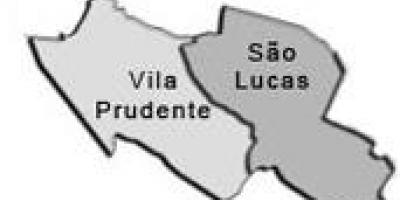 Карта супрефектур Віла-Пруденти